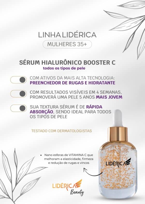 Sérum Facial Antioxidante Concentrado Hialurônico Vit C 30ml - Imagem 5